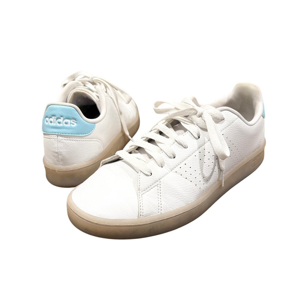 Adidas Size 10 Tennis Shoes Sneakers Primegreen Synthetic White Hazy Sky FY9682